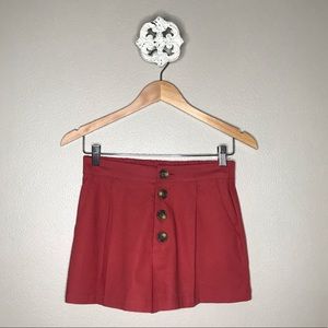 High-Waisted Wide Leg Shorts